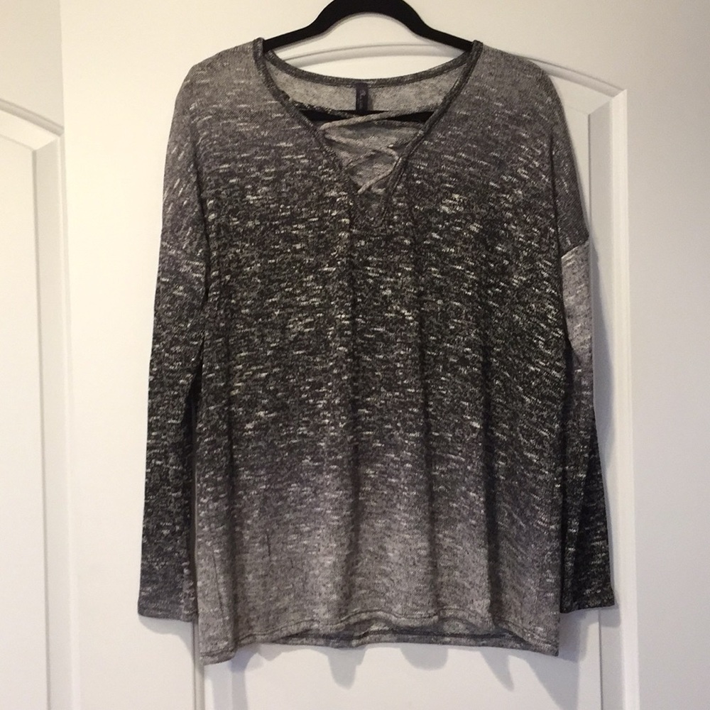 Black and grey sweater